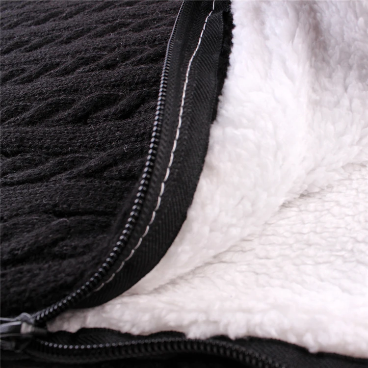 Китай модный Зимний новый born коляска для маленьких девочек Вязаный спальный мешок