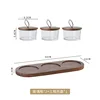 Glass fruit plate *3 [with lid] Three-compartment tray