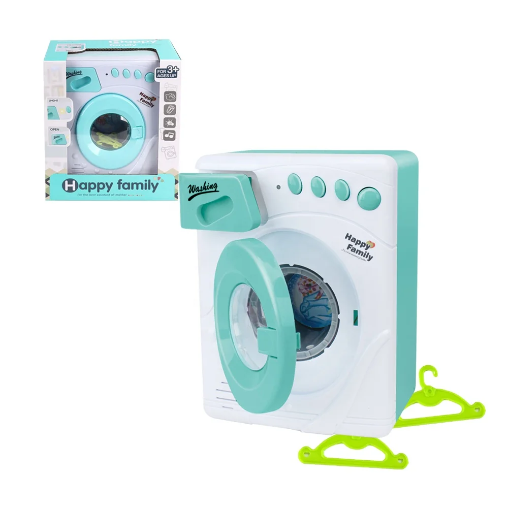 Popular Home Appliances Toys Battery Operated Mini Washing Machine Toy with  Sound Children's Play House Set