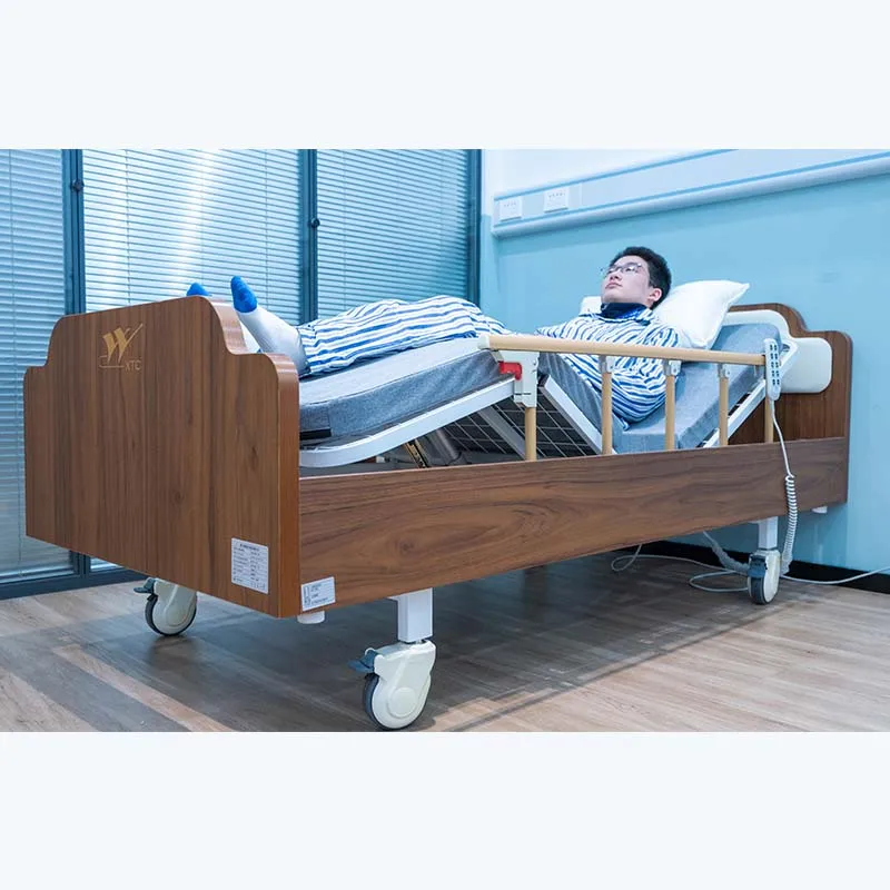 3 function home care wooden electric medical elderly patient bed-63