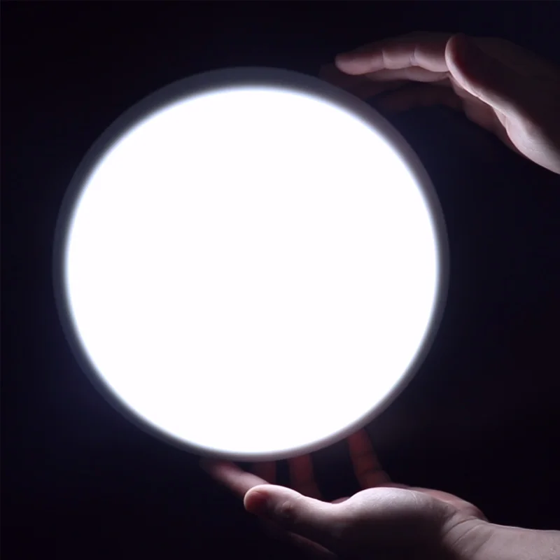 Soft Lighting Borderless Dual Color Exposed Design Frameless 36W LED Panel Light for Household Aluminum OEM ODM Modern 80 Round