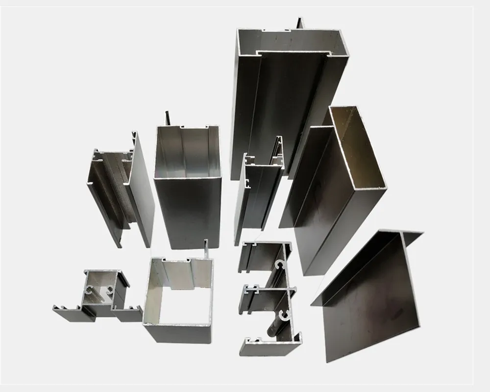 Bronze Color Powder Coated Construction Aluminium Profile For Windows