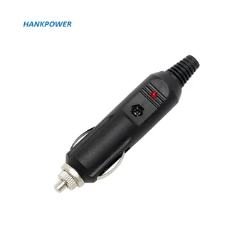 Spina accendisigari 12 V/24 V con fusibile da 10 A, adattatore per accendisigari con luci LED, cavo di prolunga da 30 cm, 16 AWG, per camper, auto, camion, autobus, videocamere, DVR per