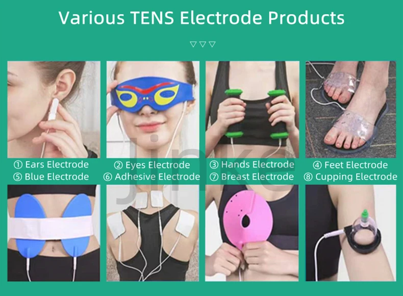 Jinke Iso Oem 65mm 95mm Silicone Electrodes Pad Plate Tens Ems