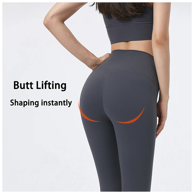 Custom Label Soft Fabric Seamless Butt Lifting Ladies Workout Sports