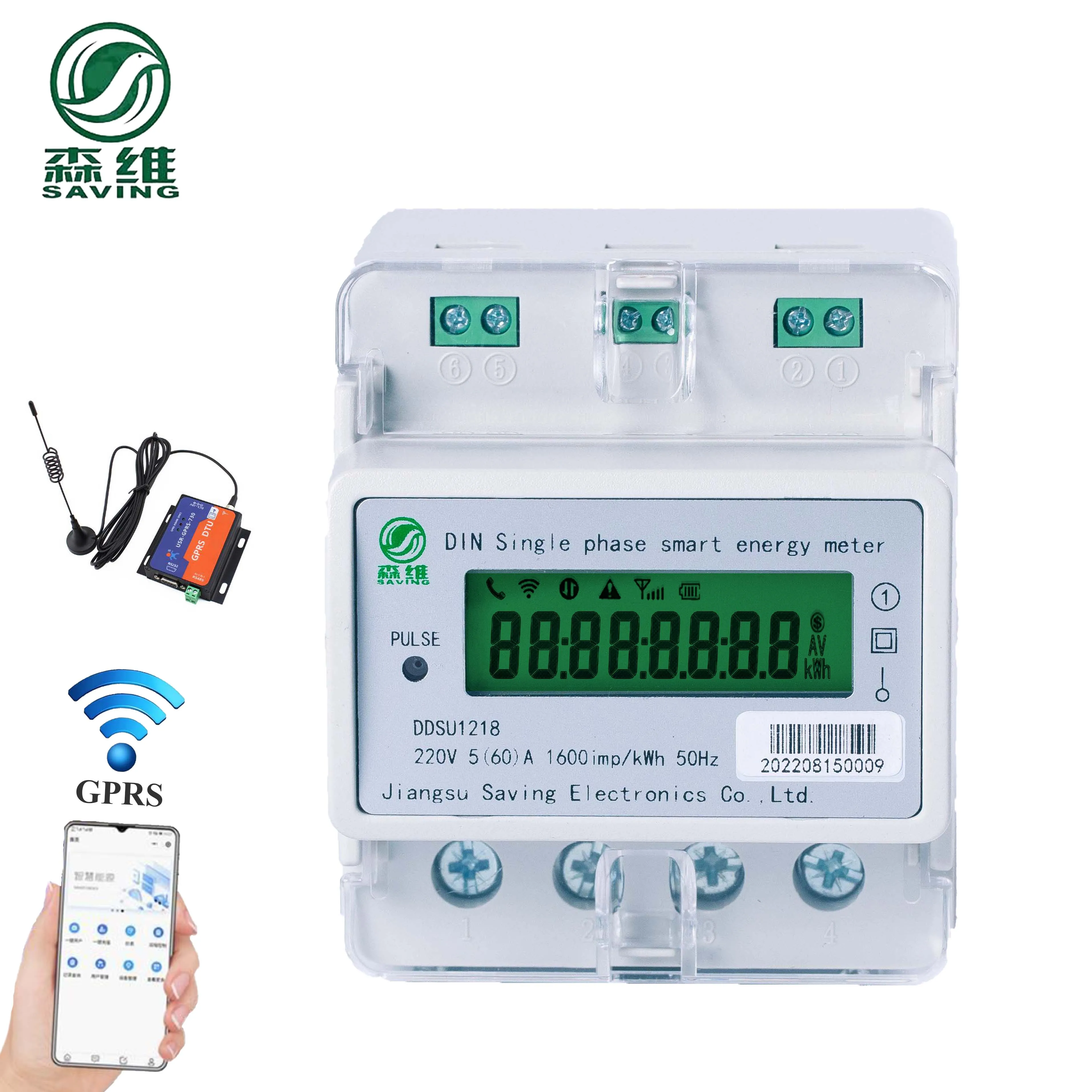 2023 New Arrival Bi-directional Electricity Billing Meters Remote Control Wifi/4g Prepaid Energy Meter for Solar System