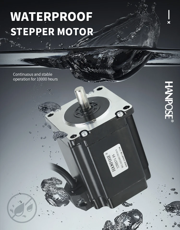 product hanpose 24v high torque 189ncm  4 lead 28a for various instrument 23hs7628 fs 18 degree waterproof  stepper motor nema23-2