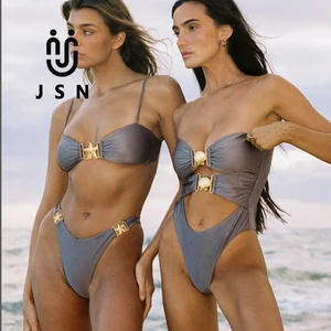 JSN Custom Women Swimwear 2026 Sexy Bikini Cut Out Swim Suits Hollow Bathsuit Beachwear Starfish One Piece Swimsuit