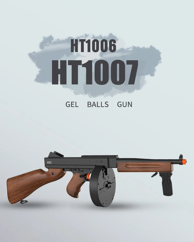 Rechargeable Electric Thomson Submachine Gun Gel Blaster Water Gun For