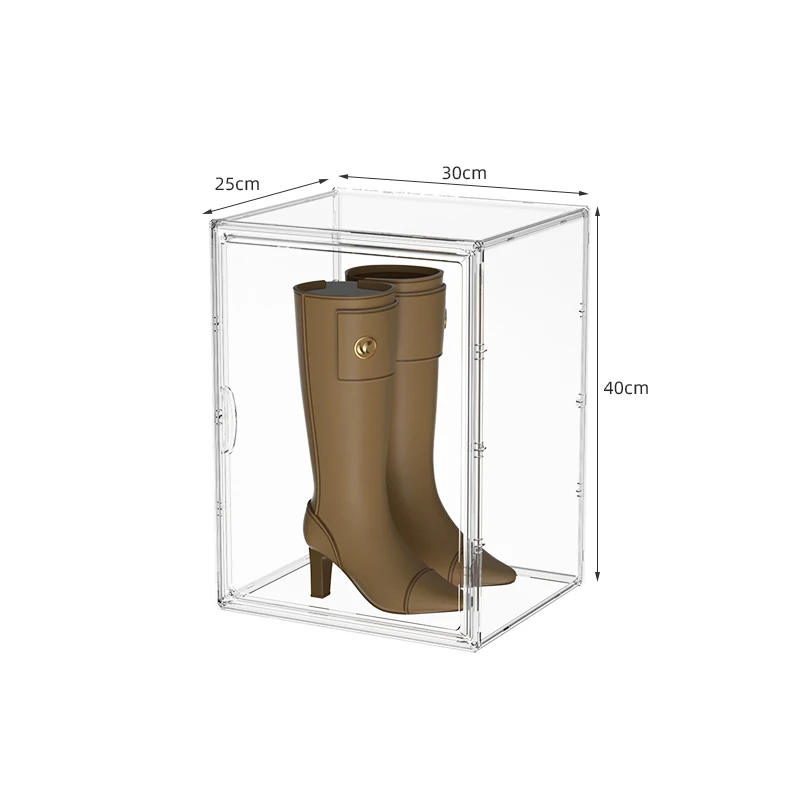 Wholesale Plastic Clear Display Box PET Shoes Handbag Dustproof Container Transparent Doll Toys Boots Box