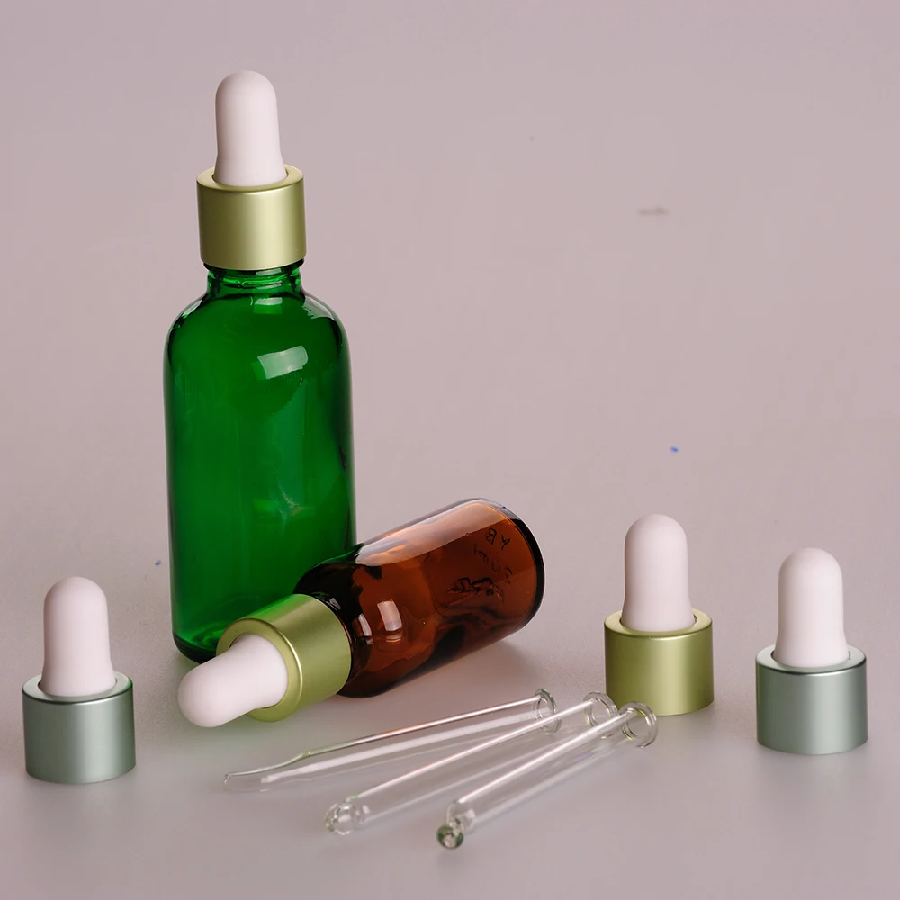 Essential Oil Dropper Bottle Cosmetic Glass 5ml 10ml 15ml 20ml 30ml 50ml 100ml Amber Screen Printing 10ml-100ml