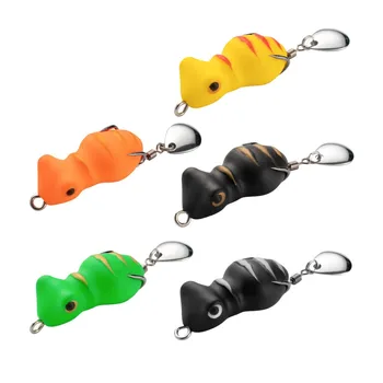 Cheery Hot Sales 3.5cm 5.2g Mini Frog Bait Rabbit Frog Double Hook Floating Lures Thunder Frog Soft Bait Soft Fishing Lure – Soft Lure – view 2