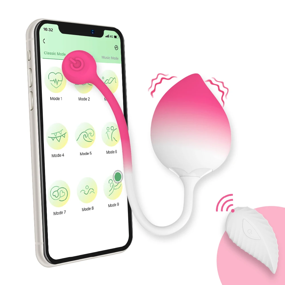 Sanica 2024 Fade Color App Control Love Egg Wearable Panty Vibrator G ...