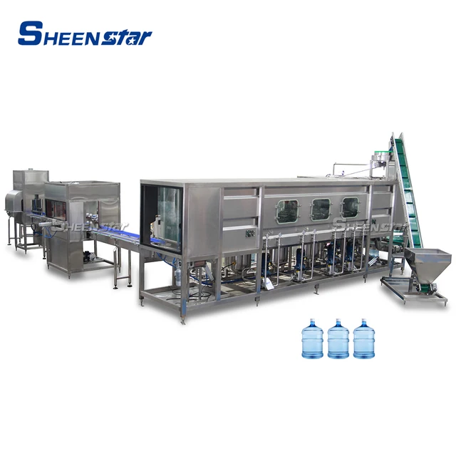 Full Automatic 5 Gallon Drinking Water Filling Machine Water Purification Equipment Liquid Filling Production Line for 20 L