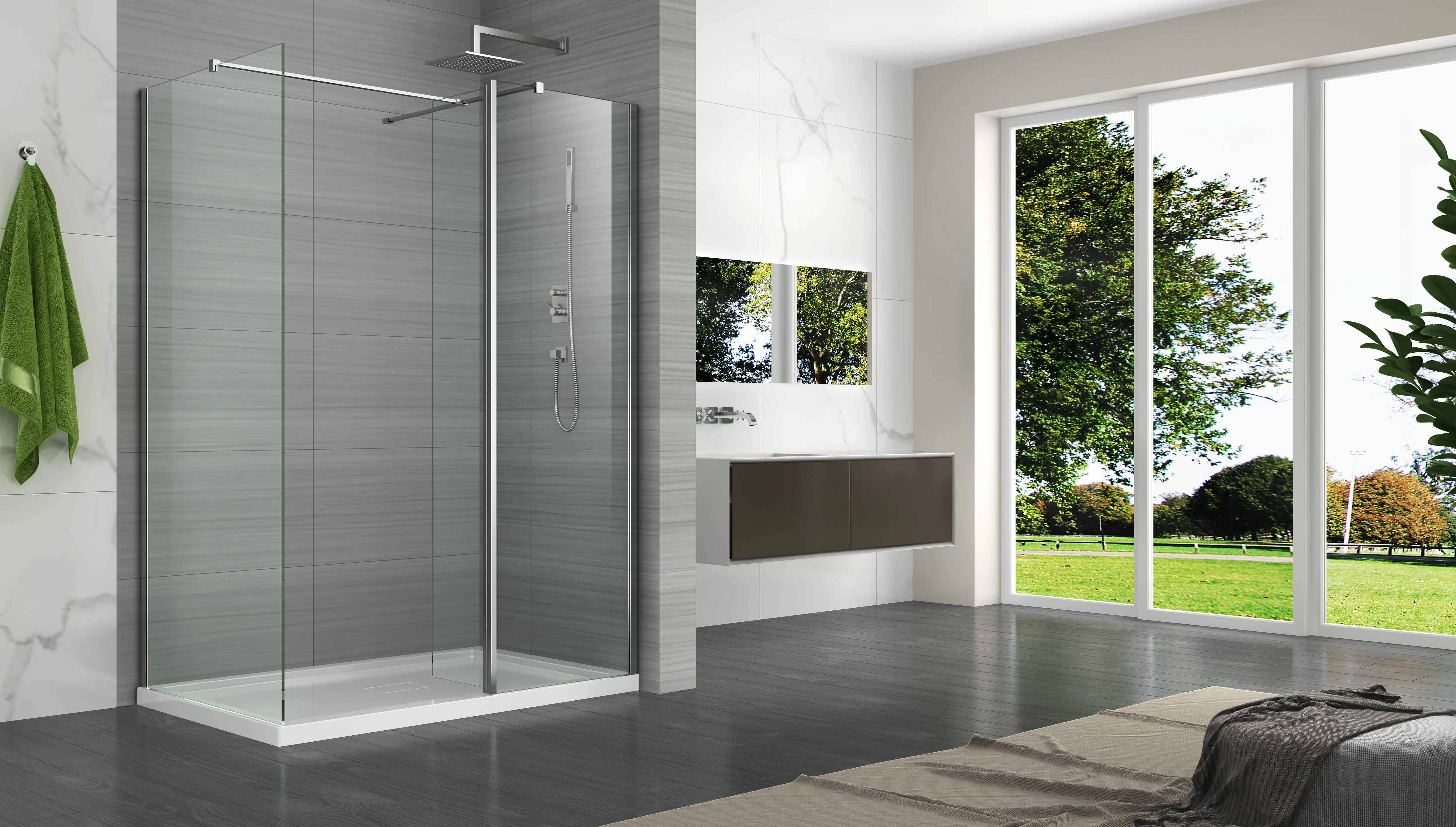 Walk in Wet Room Shower Screen