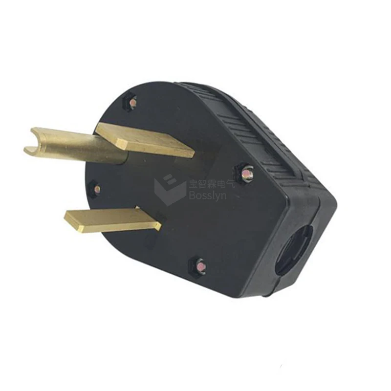 Bosslyn Wholesale NEMA 5-50P Plug US 3 Prong Plug 250V 50A AC Power Plug