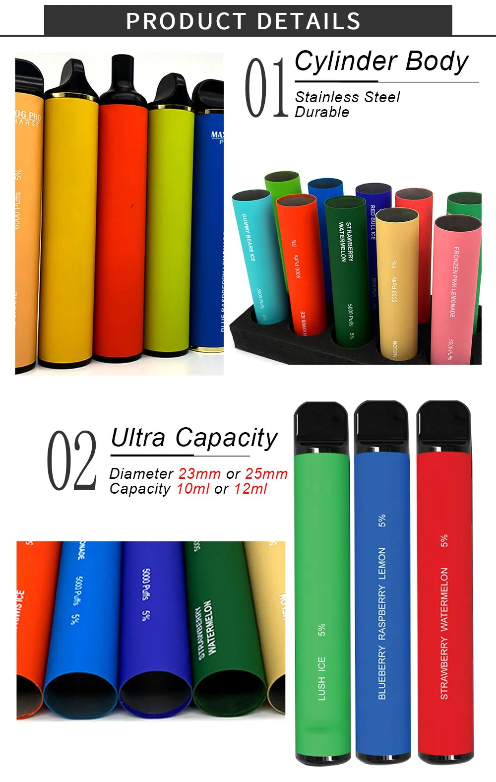 2 vape pens e-cigarettes