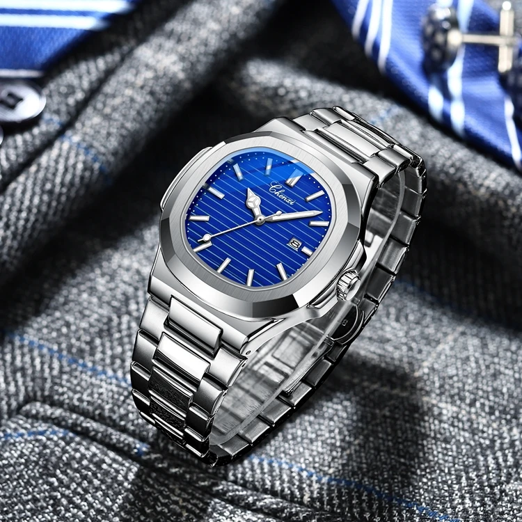 Luxury Chenxi 8222 Stainless Steel Quartz Watch for Men - Business