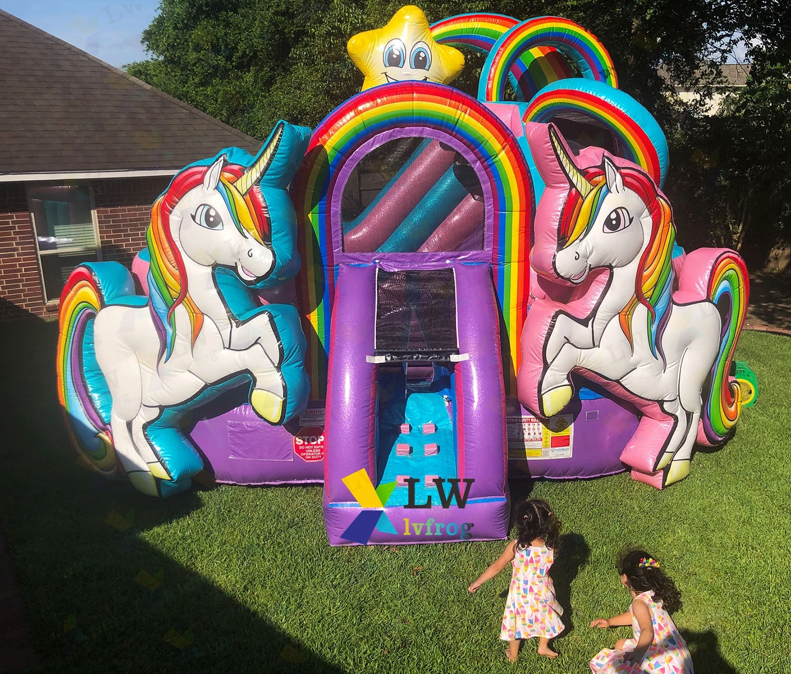 Licorne Ballon de Foot avec Lumière LED, Air Power Football Enfant