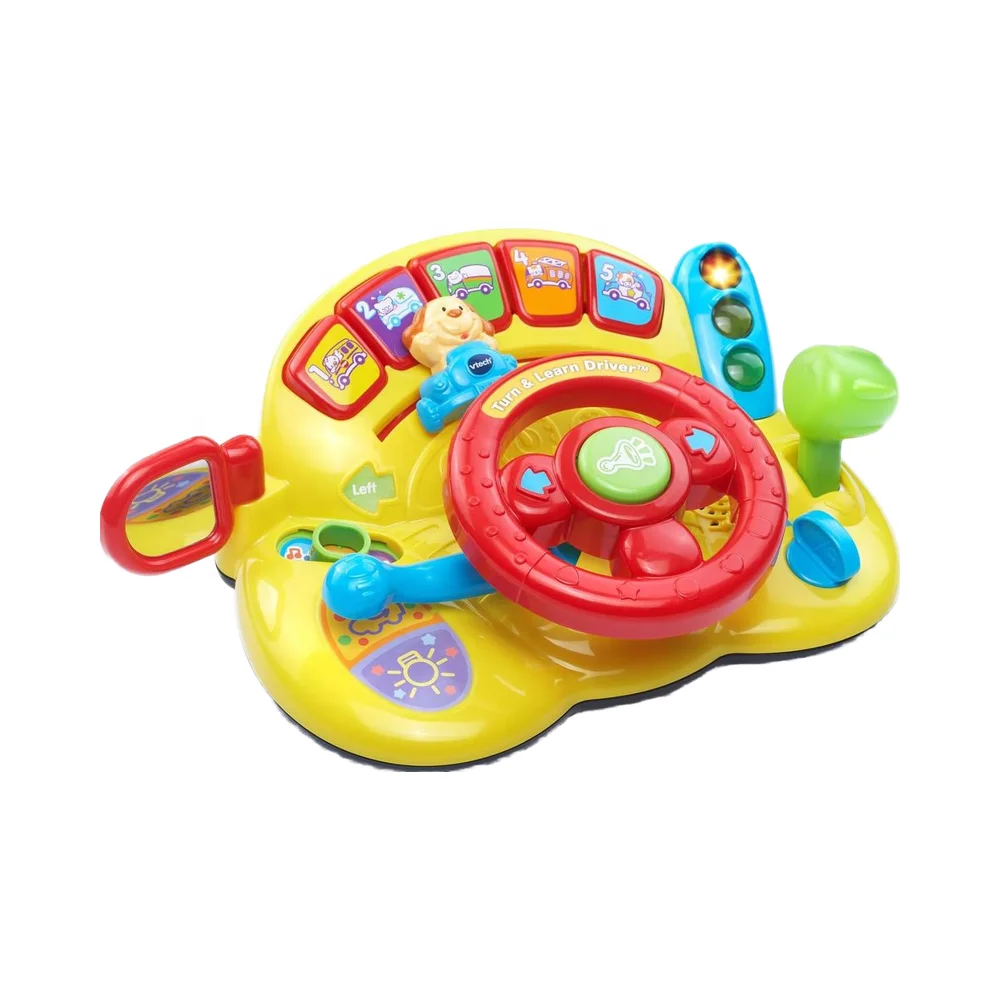 OEM Factory Customized Unisex Turn and Learn Driver Musical Toy for Baby Fun factory