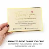 Laminated Event Thank You Card