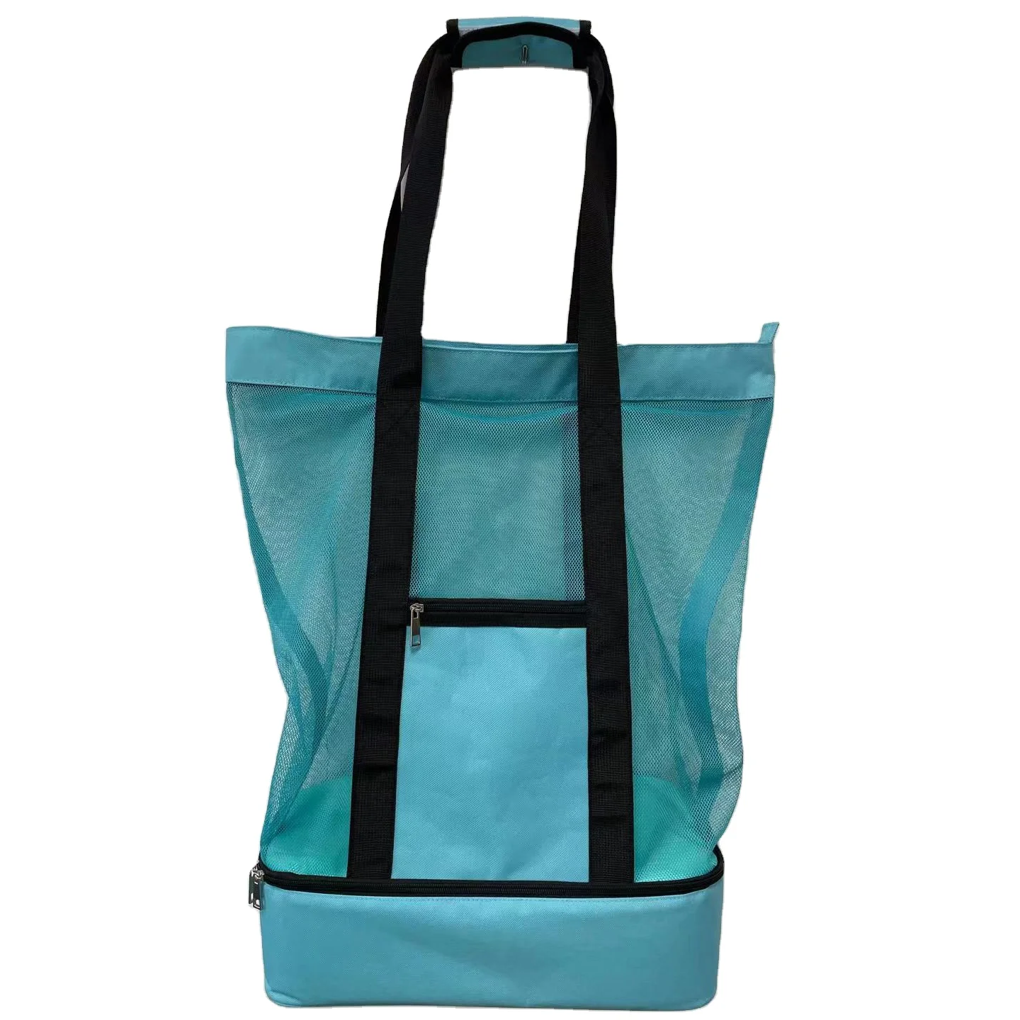 Mesh Beach Bag With Cooler Insulated Picnic Waterproof Tote Bags For ...