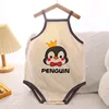 Triangle climbing gray penguin