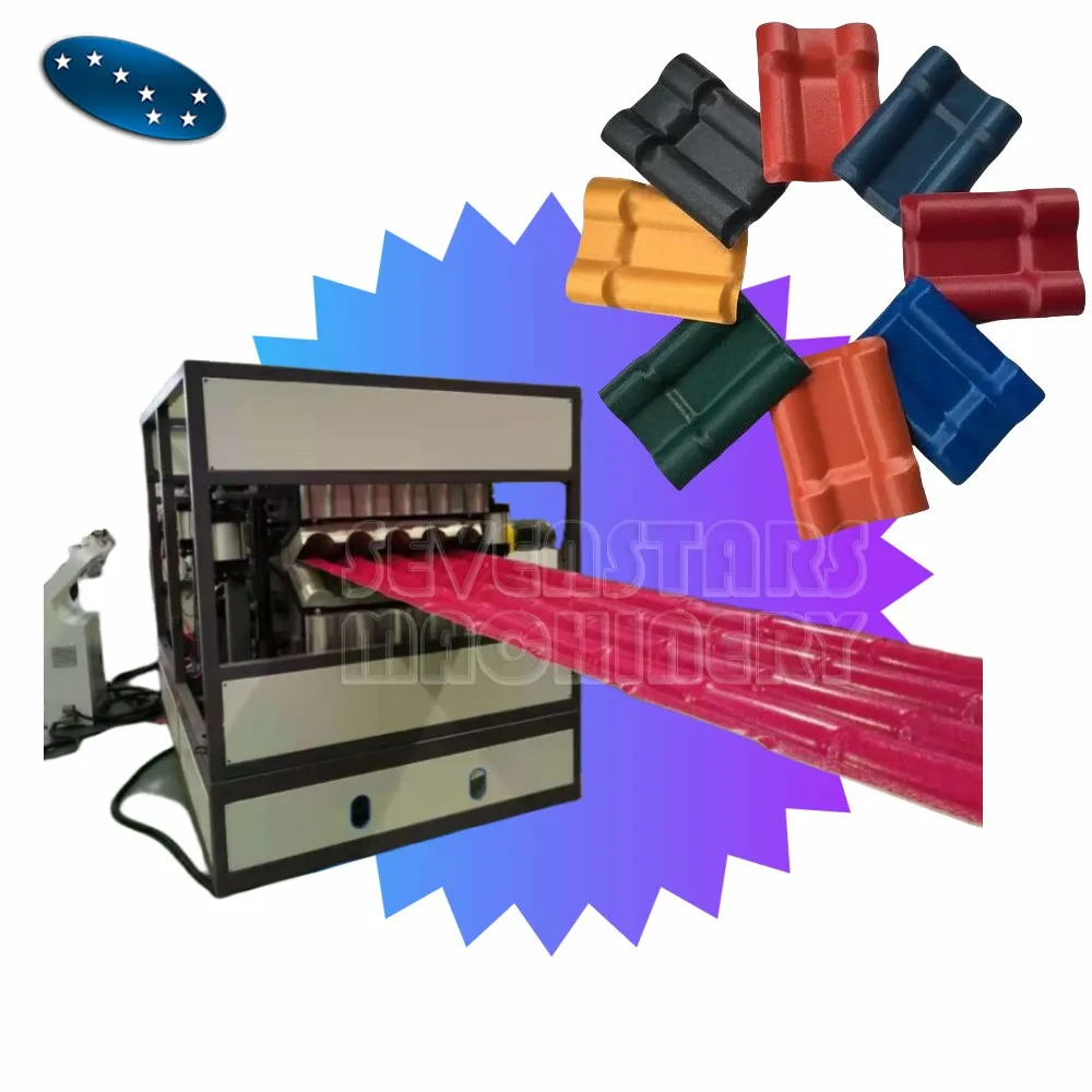Roof Tile Making Machine PVC ASA Glazed Tile Production Line Plastic Sheet Plant Equipment Machinery