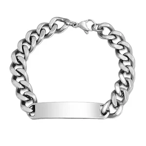 Minimalist Male Hip Hop Link Bracelet New Fashion 316 Stainless Steel Men Jewelry Bracelet