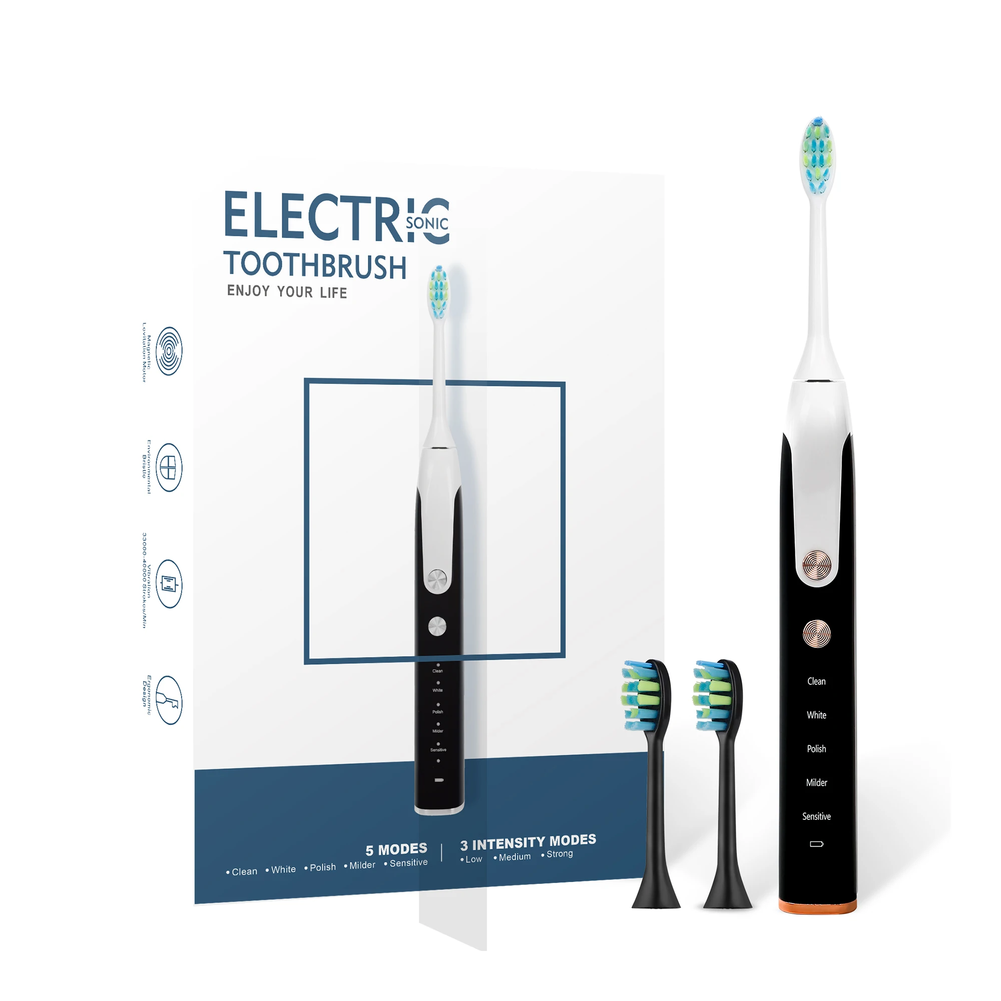Rotating Ultrasonic Electric Toothbrush Wireless Charging Sonic Electr Toothbrush