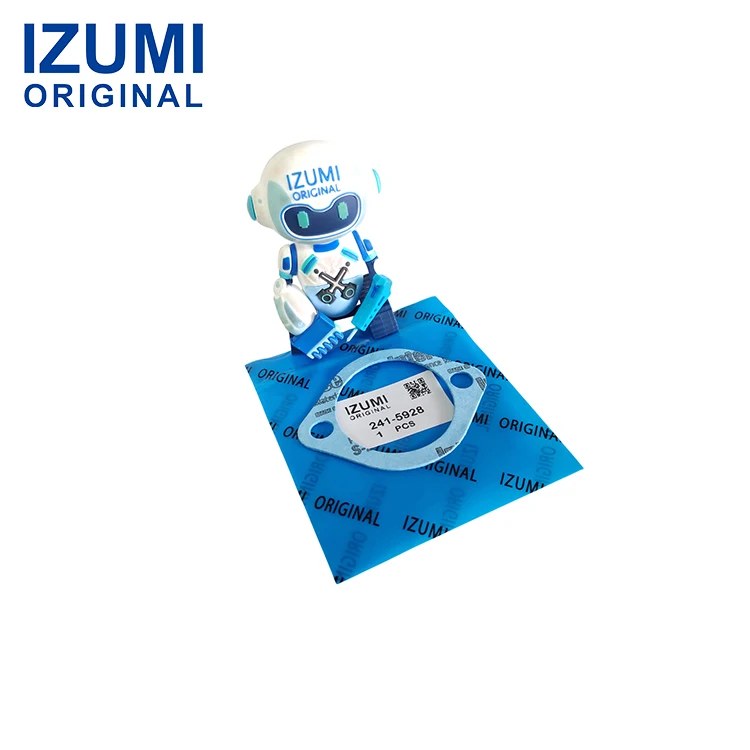 product izumi original 241 5928 2415928 12mm thick two hole flange gasket for caterpillar construction machinery parts-14