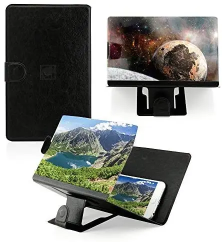 Inches Mobile Phone Screen Magnifier HD Smart Phone Screen Amplifier  Movie Video With Foldable Holder Stand