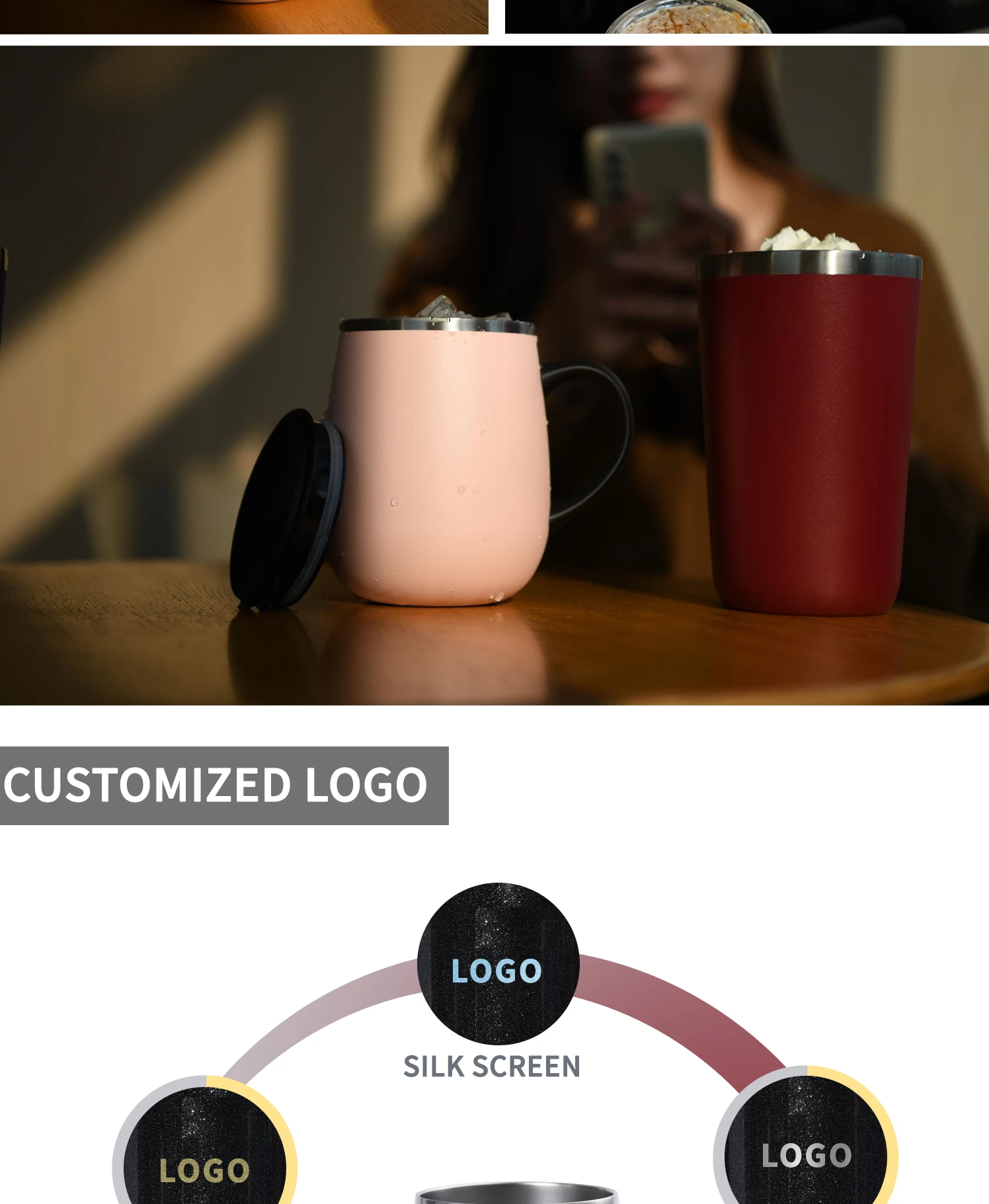 Custom Eco Stainless Steel Tumbler - Double Wall Insulated