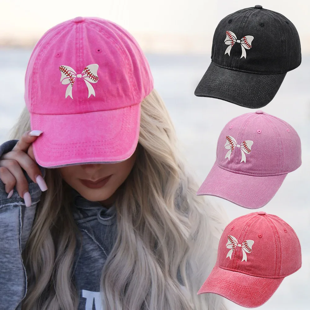 Kids Butterfly Baseball Cap - Adjustable Vintage Washed Hat For Boys & Girls Ages 3-10
