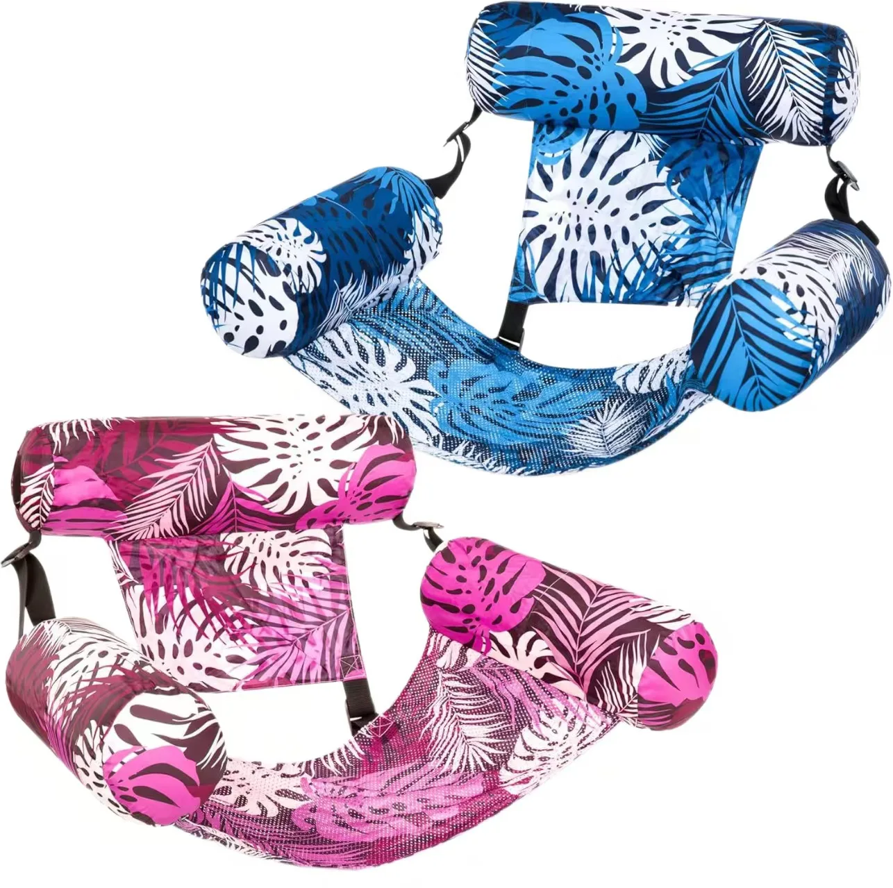 Ready Stock Promotional Inflatable Swimming Pool Floating Bed PVC Swimming Hammock air Swimming Pool Float Bed