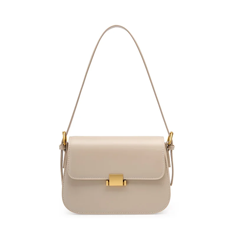Customize Design High Quality Leather Crossbody Cross Body Lady Shoulder Underarm Bag for Women’s Leather Saddle Bags