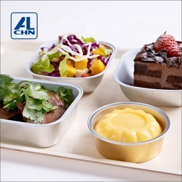 使い捨て航空飛行機機内400mLアルミホイル食品容器/食器フルーツパン 