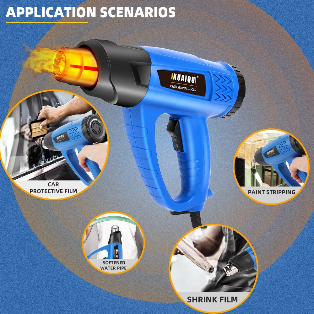 Kq8623s Hot Air Gun Digital Thermostat Film Roasted Industrial Shrink