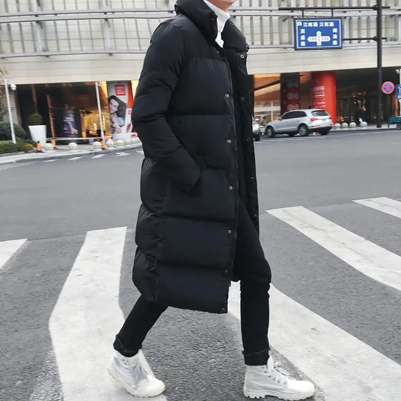 2021 Mantel verlängern Herren Loose Trend Long Down Jacke Herren