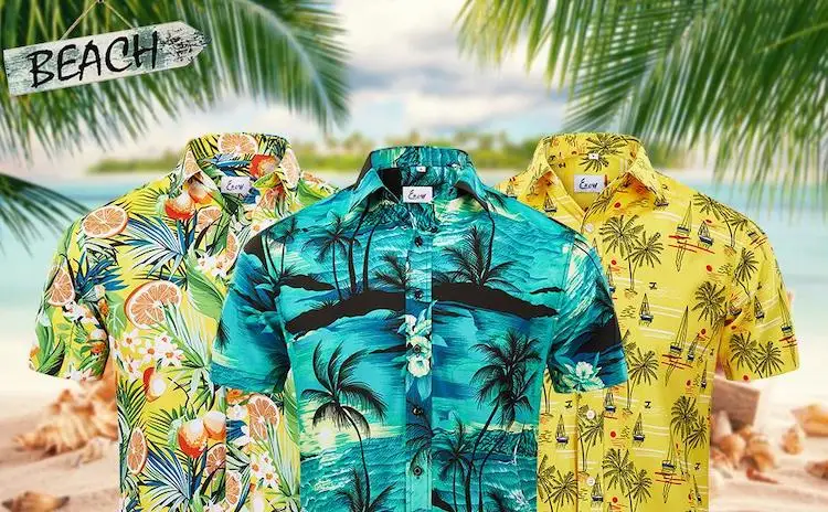 BIANYILONG Brand Summer New Fashion Women's Palm Pattern Printing Short  Sleeve O Neck Casual Hawaiian Shirt Tops