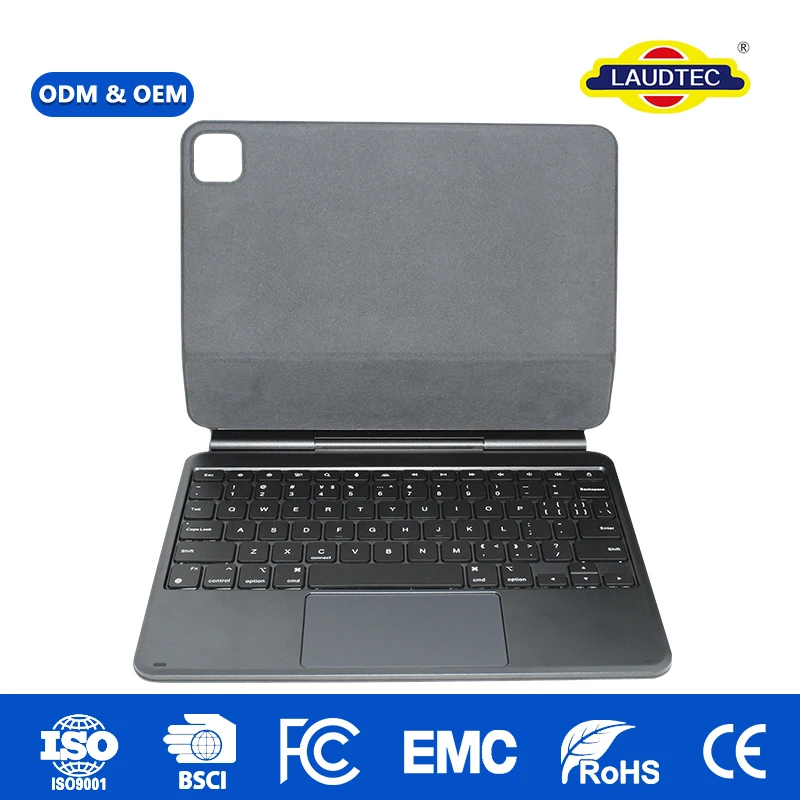 Funda magnética con teclado y touchpad, retroiluminada, para iPad Air de 11