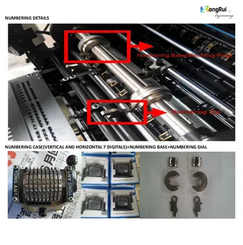 ホットセール単色ハマダオフセット印刷機、ナンバリング＆ミシン目加工 