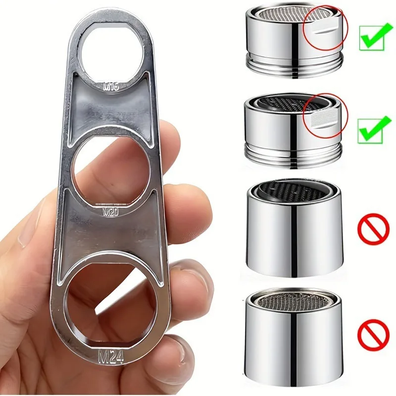 6 in 1 wrench faucet aerator disassembly wrench water outlet disassembly tool universal wrench