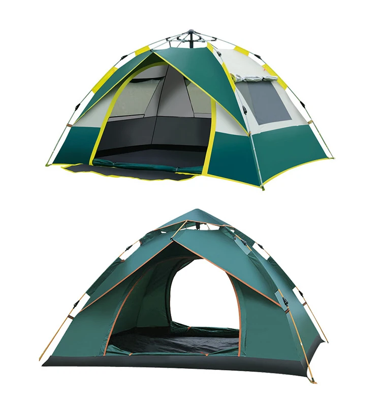 Customizable Straight Bracing Tent One Bedroom Quick Automatic Opening ...