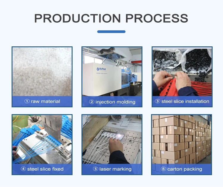 200mm Premium Tamper Seals Tags Security Disposable Numbered Plastic Zip Ties Safety Seals