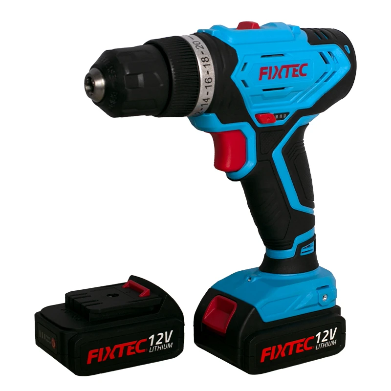 FIXTEC Power Tools 12V Lithium 2 Speed Drill