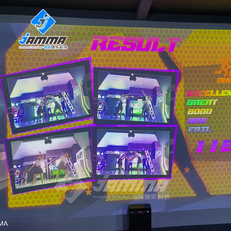 Интерактивный игровой центр AR в динамической форме для развлечения и