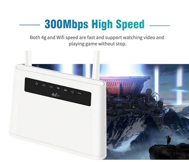 Lorek R9 4G LTE CPE Router - Home Wi-Fi Router with 150mbps Speed