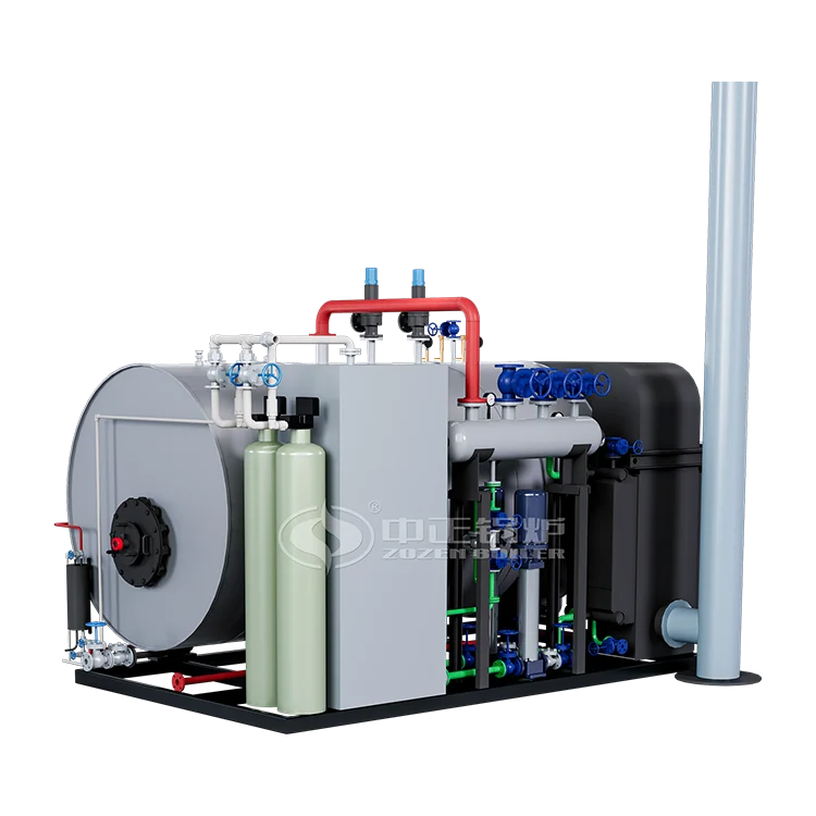 New Design Computer Control Lpg 4 Tons Capacity Light Oil Residual Oil Steam Boiler