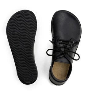 Custom logo zero Drop Wide Toebox Walking Barefoot Shoes Men Women Leather Casual Sneaker